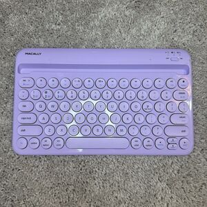 Small Wireless Bluetooth Keyboard for Tablet and Phone, iPad, iPhone, Purple